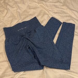 NVGTN Women's Blue Scrunch Seamless Leggings